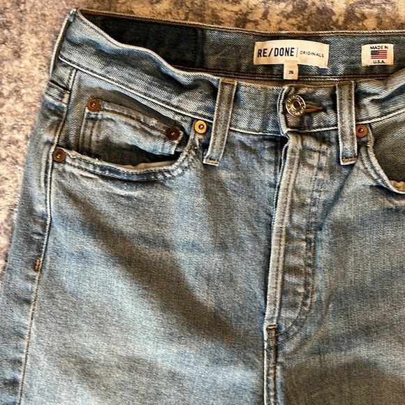 RE/DONE High Rise Ankle Crop Stretch size 26 - Picture 6 of 15